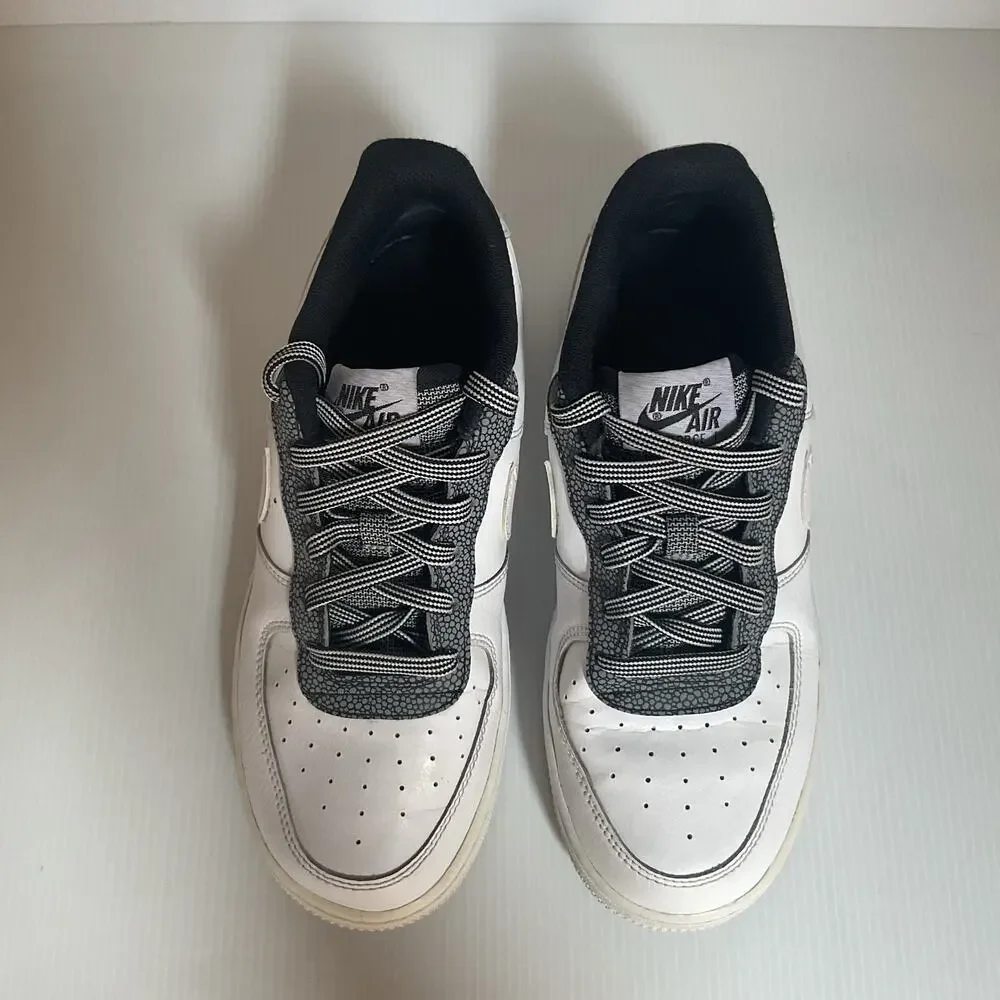 Nike Air Force 1 Low White Black Pebble Leather GS 5.5Y Women’s 7 AF1